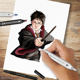 Art Kit 24-set Harry Potter i gruppen Penne / Kunstnerpenne / Illustrationmarkers hos Pen Store (130635)