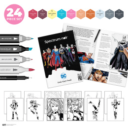 Art Kit 24-set Harley Quinn i gruppen Penne / Kunstnerpenne / Illustrationmarkers hos Pen Store (130636)