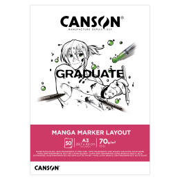 Graduate Manga Marker Layout Pad A3 70 g i gruppen Papir & Blok / Kunstnerblok / Markerblok hos Pen Store (130659)