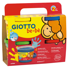 Be-bè Fingerfarver 4x150 ml i gruppen Kids / Farve og maling til børn / Maling til børn / Fingermaling hos Pen Store (130663)