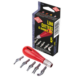 Linoleumsskærer 5 stk i gruppen Hobby & Kreativitet / Teknikker / Linoleumstryk hos Pen Store (130665)