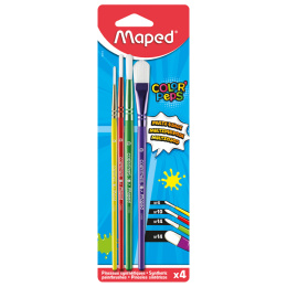 Color'Peps Børnepensler 4-stk i gruppen Kids / Farve og maling til børn / Børnepensler hos Pen Store (130672)