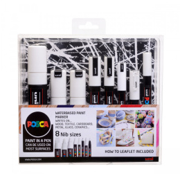 White 8-sæt i gruppen Penne / Kunstnerpenne / Akrylmarkers hos Pen Store (130694)