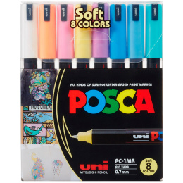 PC-1MR Soft Colours 8-sæt i gruppen Penne / Kunstnerpenne / Akrylmarkers hos Pen Store (130696)