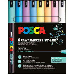 PC-1MR Soft Colours 8-sæt i gruppen Penne / Kunstnerpenne / Akrylmarkers hos Pen Store (130696)