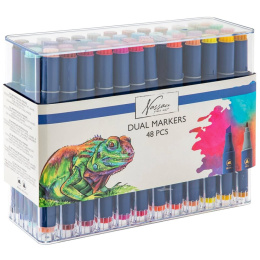 Dual Markers 48-sæt i gruppen Penne / Kunstnerpenne / Illustrationmarkers hos Pen Store (130720)