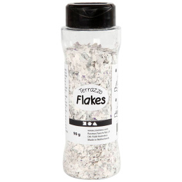 Terrazzo Flakes 90g Lysegrå i gruppen Hobby & Kreativitet / Skabe / Håndværk og DIY hos Pen Store (130773)