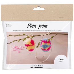 Mini DIY-kit Pompom-æg i gruppen Hobby & Kreativitet / Højtider og sæsoner / Påskepyssel hos Pen Store (130810)
