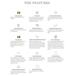 Thread Bound of Sweden A5 Oat Fields i gruppen Papir & Blokke / Skriv og noter / Notesbøger hos Pen Store (130825_r)