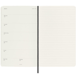 Kalender 18M WeekNote Soft Cover Pocket Black  i gruppen Papir & Blok / Kalendere / 18 mdr kalendere hos Pen Store (130879)