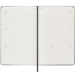 Kalender 18M Weekly Hard Cover Horisontell Pocket Black i gruppen Papir & Blok / Kalendere / 18 mdr kalendere hos Pen Store (130885)