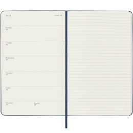 Kalender 18M WeekNote Hard Cover Pocket Sapphire Blue i gruppen Papir & Blok / Kalendere / 18 mdr kalendere hos Pen Store (130889)