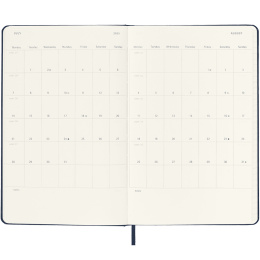 Kalender 18M WeekNote Hard Cover Pocket Sapphire Blue i gruppen Papir & Blok / Kalendere / 18 mdr kalendere hos Pen Store (130889)