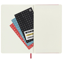 Kalender 18M WeekNote Soft Cover Pocket Red i gruppen Papir & Blok / Kalendere / 18 mdr kalendere hos Pen Store (130893)