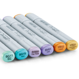 Sketch 6-sæt Pale Pastels i gruppen Penne / Kunstnerpenne / Illustrationmarkers hos Pen Store (130898)