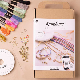 Kumihimo DIY-kit Venskabsarmbånd i gruppen Hobby & Kreativitet / Skabe / Lav selv smykker hos Pen Store (131106)
