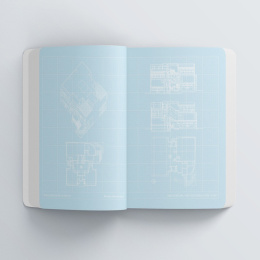 Blueprint Notebook: Architectural Masterpieces i gruppen Papir & Blok / Skriv og noter / Notesbøger hos Pen Store (131111)