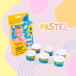 Fingermaling 6x35 ml Pastelfarver (2 år+) i gruppen Kids / Farve og maling til børn / Fingermaling hos Pen Store (131126)