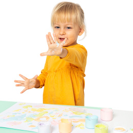Fingermaling 6x35 ml Pastelfarver (2 år+) i gruppen Kids / Farve og maling til børn / Fingermaling hos Pen Store (131126)