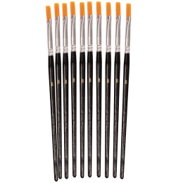  Syntetisk pensel flad 10 stk i gruppen Kids / Farve og maling til børn / Børnepensler hos Pen Store (131291)