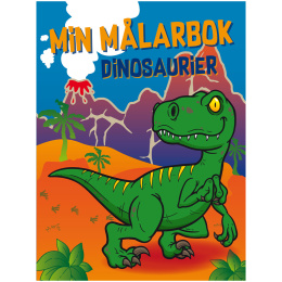Min Malebog Dinosaurier i gruppen Kids / Sjovt og lærerigt / Farvelægning og håndværksbøger hos Pen Store (131367)