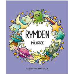 Rymden - Malebog i gruppen Kids / Sjovt og lærerigt / Farvelægning og håndværksbøger hos Pen Store (131369)