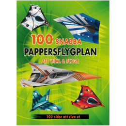 100 hurtige papirflyvere at folde og flyve med i gruppen Kids / Sjovt og lærerigt / Farvelægning og håndværksbøger hos Pen Store (131370)