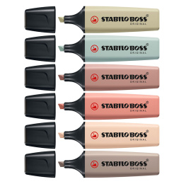 Boss Nature Colors 6-pak i gruppen Penne / Mærkning og kontor / Highlighters hos Pen Store (131433)