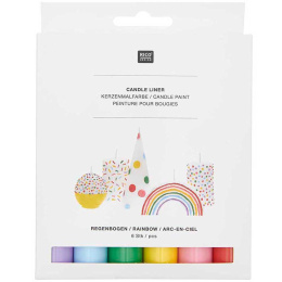 Candle Liner Stearinlysfarver 30ml x 6 i gruppen Hobby & Kreativitet / Farver / Hobbymaling hos Pen Store (131517)
