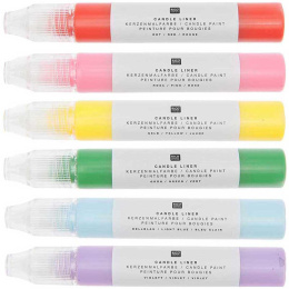 Candle Liner Stearinlysfarver 30ml x 6 i gruppen Hobby & Kreativitet / Farver / Hobbymaling hos Pen Store (131517)