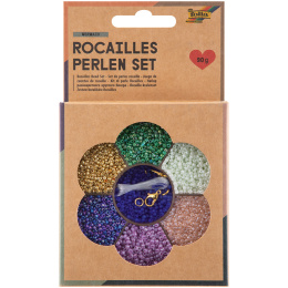 Rocailles Perlesæt Lilla i gruppen Kids / Sjovt og lærerigt / Smykker og perler / DIY-sæt hos Pen Store (131539)