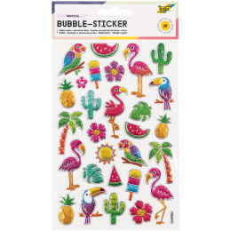 3D Stickers Tropical 1 Ark i gruppen Kids / Sjovt og lærerigt / Stickers hos Pen Store (131561)