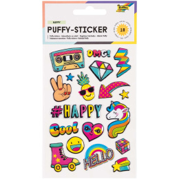 Soft 3D Stickers Happy 1 Ark i gruppen Kids / Sjovt og lærerigt / Stickers hos Pen Store (131565)