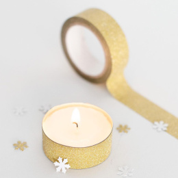 Glitter-Tape Guld 3-pack i gruppen Hobby & Kreativitet / Hobbytilbehør / Tape hos Pen Store (131601)