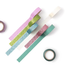 Glitter-Tape Lilla 3-pack i gruppen Hobby & Kreativitet / Hobbytilbehør / Tape hos Pen Store (131602)