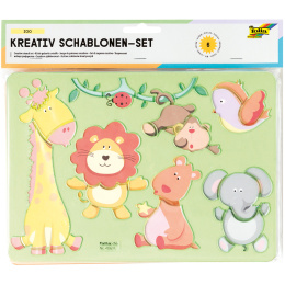 Børnestencils Zoo 6-pack i gruppen Kids / Børnepenne / 5 år+ hos Pen Store (131624)