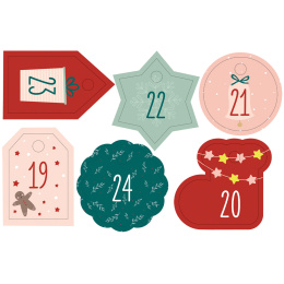 Adventskalender Jutesække 24-pack i gruppen Hobby & Kreativitet / Skabe / Håndværk og DIY hos Pen Store (131642)