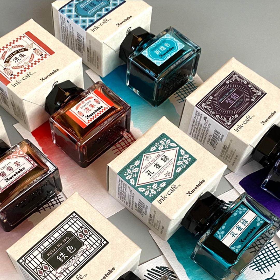 Kuretake Ink-café MEIJI NO IRO Tinte Ebicha – 20g Fassungsvermögen Für Füllfederhalter & Glasstifte