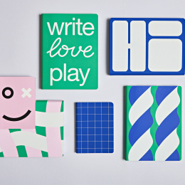 Notebook Graphic L - Soft Ice i gruppen Papir & Blok / Skriv og noter / Notesbøger hos Pen Store (131774)