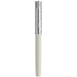 Allure Deluxe Metal & White Fyldepen Fine i gruppen Penne / Fine Writing / Fyldepenne hos Pen Store (132015)