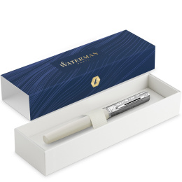 Allure Deluxe Metal & White Fyldepen Fine i gruppen Penne / Fine Writing / Fyldepenne hos Pen Store (132015)