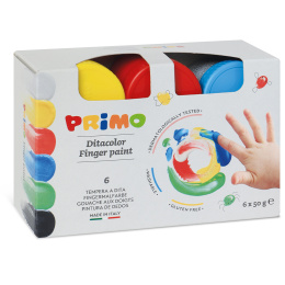 Fingerfarve 50g 6-sæt i gruppen Kids / Farve og maling til børn / Fingermaling hos Pen Store (132080)