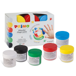 Fingerfarve 50g 6-sæt i gruppen Kids / Farve og maling til børn / Fingermaling hos Pen Store (132080)