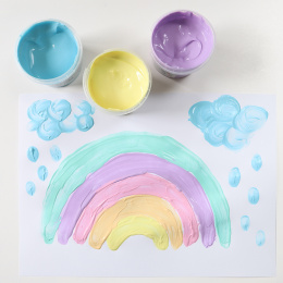 Fingerfarve Pastel-sæt 6x100g i gruppen Kids / Farve og maling til børn / Fingermaling hos Pen Store (132085)