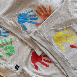 Fingerfarve til tekstil Basic-sæt 6x100g i gruppen Kids / Farve og maling til børn / Fingermaling hos Pen Store (132088)