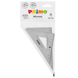 Sæt Vinkellinealer 45°/16 cm + 60°/16 cm i gruppen Hobby & Kreativitet / Hobbytilbehør / Linealer / Plastlineal hos Pen Store (132119)