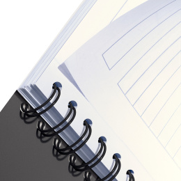 Notesbog Spiral Linjert A4 grå i gruppen Papir & Blok / Skriv og noter / Skriveblokke og hæfter hos Pen Store (132249)