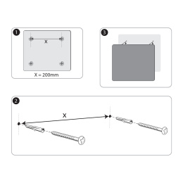 Glastavle Nobo 30x30 cm Hvid i gruppen Hobby & Kreativitet / Organisere / Hjemmekontor hos Pen Store (132255)