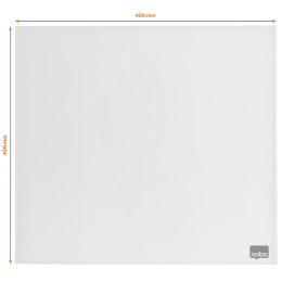 Glastavle Nobo 45x45 cm Hvid i gruppen Hobby & Kreativitet / Organisere / Hjemmekontor hos Pen Store (132257)