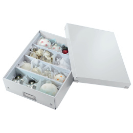 Sorteringsboks Click&Store Medium White i gruppen Hobby & Kreativitet / Organisere / Oppbevaringsbokser hos Pen Store (132367)